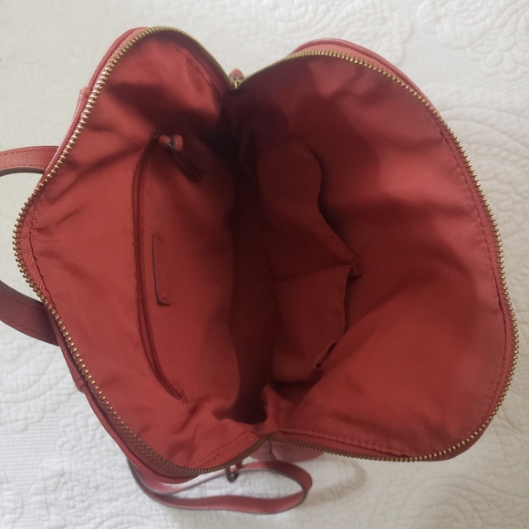 Sonoma Backpack Purse Red Faux Leather - Picture 3 of 8